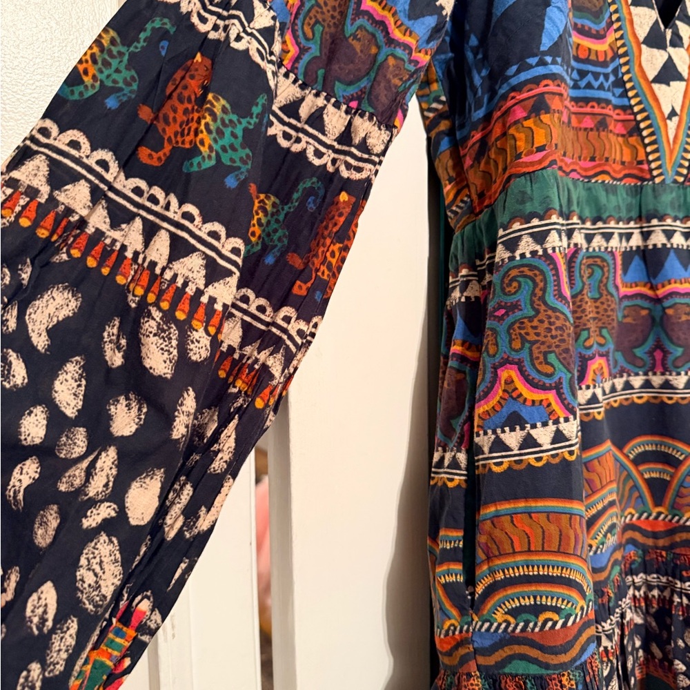FARM Rio Multicolor Geometric V-Neck Dress - Picture 5 of 13